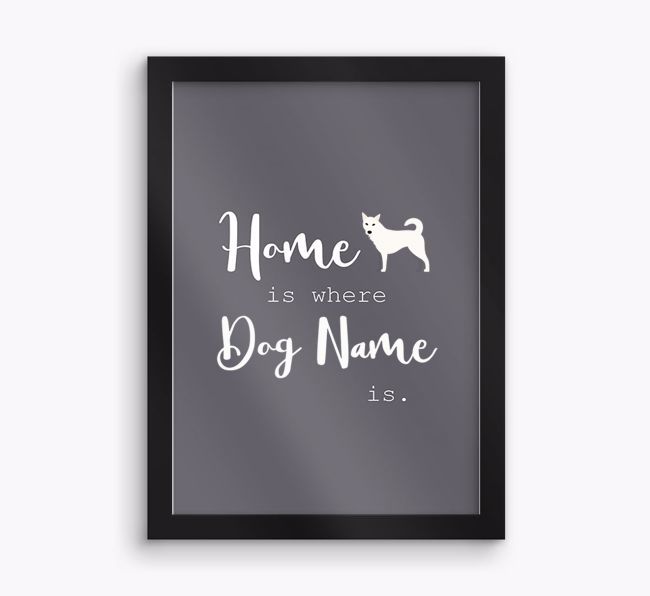 'Home Is Where' Print with {breedFullName} Icon